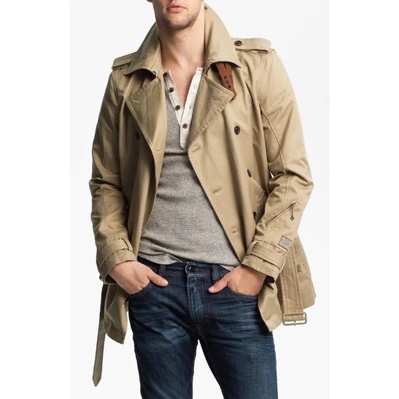 *Sold* Diesel 'Javelins' Double Breasted Trench - Picture 1 of 16